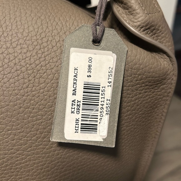 ALLSAINTS Leather Kita Convertible Backpack mink grey or black - Picture 5 of 6